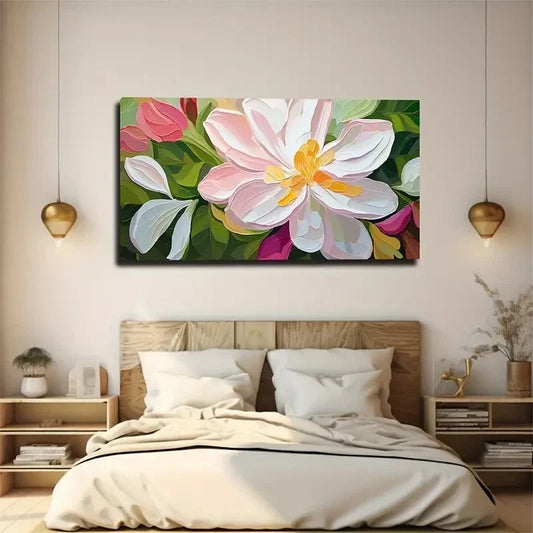 Decorative Oil Painting Wall Art Canvas Office Home Room Framed 80x45cm