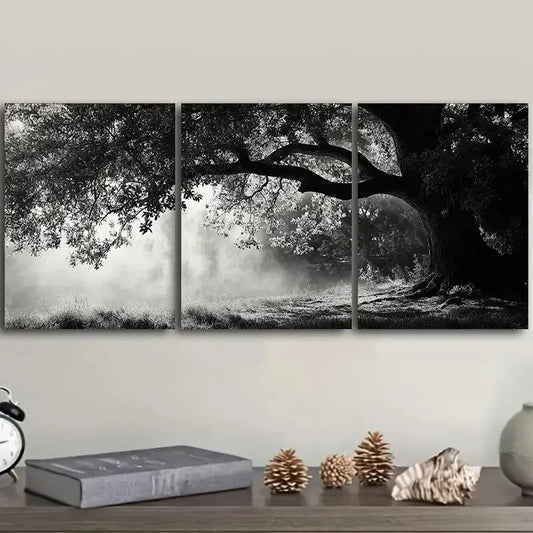 3pcs Dark Chic Angel Oaks Darkness Design Wall Art Set Canvas Framed 40x60cm - High Quality Print 100% Australian Made Wall Canvas Ready to Hang