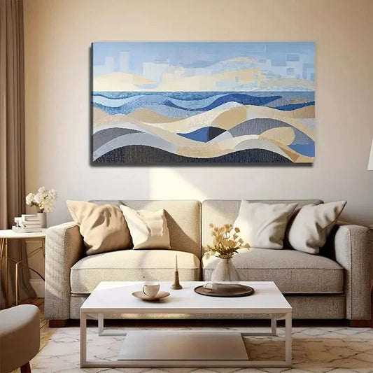 Modern Desert Landscape Wall Art Canvas Office Home Room Framed 120x60cm