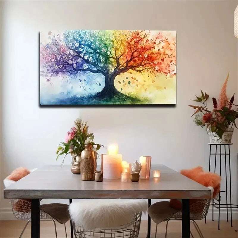 Modern Abstract Tree Branches Wall Art canvas office home room framed 120x60cm