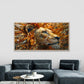 Mosaic Lion Fire Canvas Wall Art Canvas Office Home Room Framed 80x45cm
