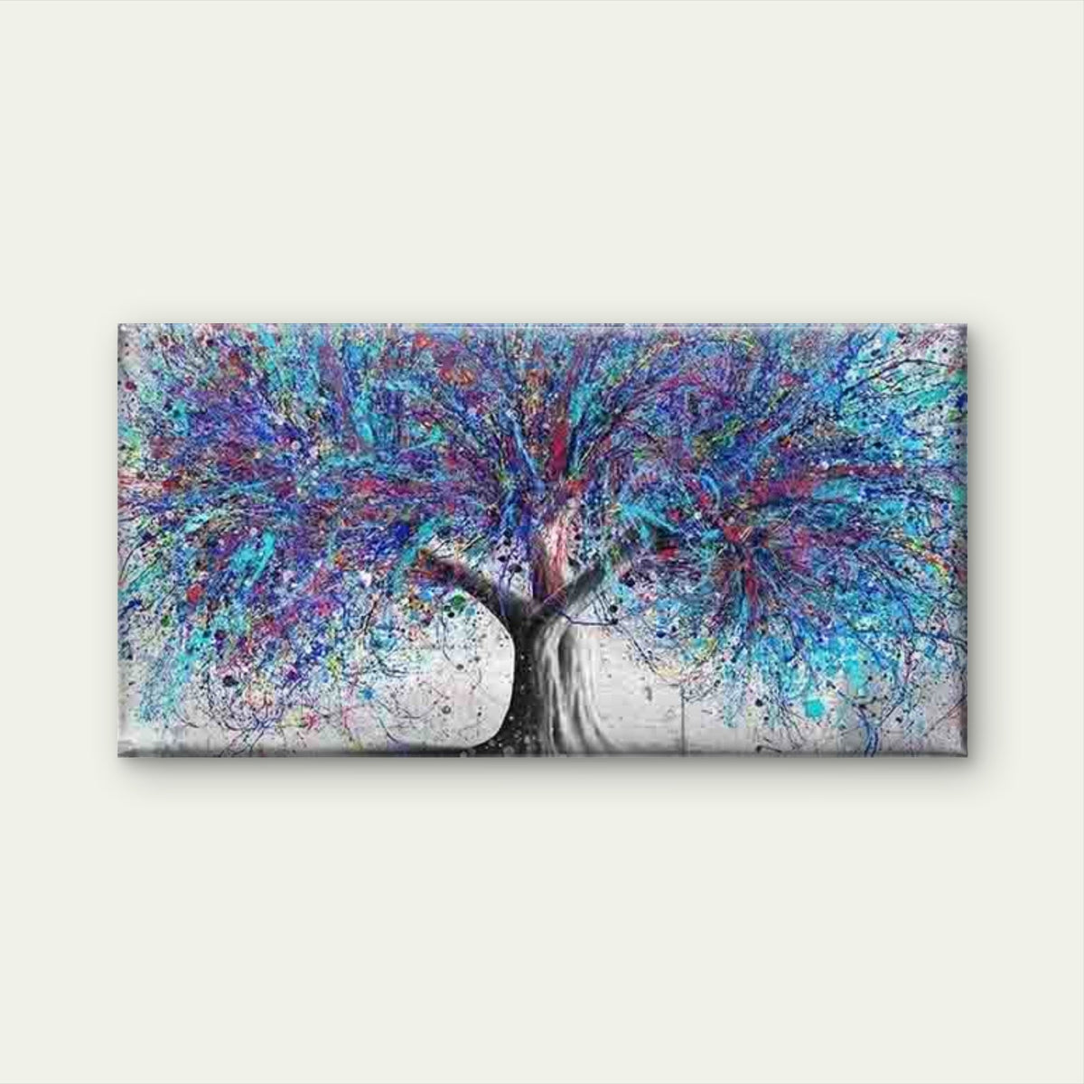 Abstract of a Colorful Tree Wall Art Canvas Office Home Room Framed 120x60cm