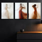 3pcs Abstract Girl Silhouette Metal Print Ready to Hang Art