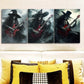 3pcs Death plays Guitar Metal Print Ready to Hang Art