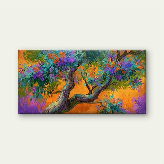 Vibrant, & Floral Botanical Wall Art Canvas Office Home Room Framed 80x45cm