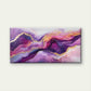 Abstract Purple, Blue & Yellow Wall Art Canvas Office Home Room Framed 80x45cm