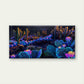 Neon Desert Flower Garden Wall Art Canvas Office Home Room Framed 120x60cm