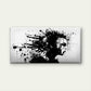 Paint Splatters Spray Abstract Wall Art Canvas Office Home Room Framed 80x45cm