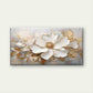 Abstract of a White Flower Wall Art Canvas Office Home Room Framed 120x60cm