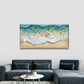 Abstract Depiction of Ocean Wav Wall Art Canvas Office Home Room Framed 120x60cm