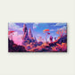 Journey Through An Alien World Wall Art Canvas Office Home Room Framed 80x45cm