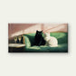 Black & White Cats Wall Art Canvas Office Home Room Framed 120x60cm