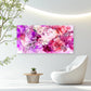 Pink Peony Watercolor Dreams Wall Art Canvas Office Home Room Framed 80x45cm