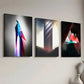 3pcs Modern Style Fashion Technology Abstract Art Wall Art Set Canvas Framed 40x60cm - High Quality Print 100% Australian Made Wall Canvas Ready to Hang