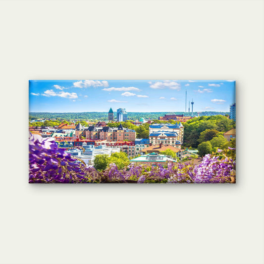 Sweden City Skyline Wall Art Canvas Office Home Room Framed 80x45cm