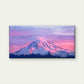 Pink & White Winter Mountain Wall Art Canvas Office Home Room Framed 120x60cm