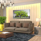 Life Lime Green Tree Landscape Wall Art canvas office home room framed 80x45cm