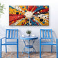 Vibrant Explosive Abstract Wall Art Canvas Office Home Room Framed 120x60cm