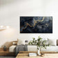 Golden Marble Texture Wall Art Canvas Office Home Room Framed 80x45cm