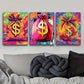 3pcs Dollar Sign Money Bag Metal Print Ready to Hang Art