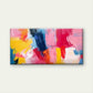Abstract Vibrant Palette Wall Art Canvas Office Home Room Framed 120x60cm