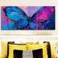 3pcs Abstract Butterfly Metal Print Ready to Hang Art