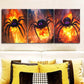 3pcs Spider Monster Metal Print Ready to Hang Art