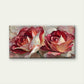 Impasto Textured Red Roses Wall Art Canvas Office Home Room Framed 120x60cm
