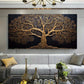 Golden Tree wall canvas office home room framed 120x60cm