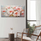 Modern Pink Peony Floral Bloom Wall Art Canvas Office Home Room Framed 120x60cm