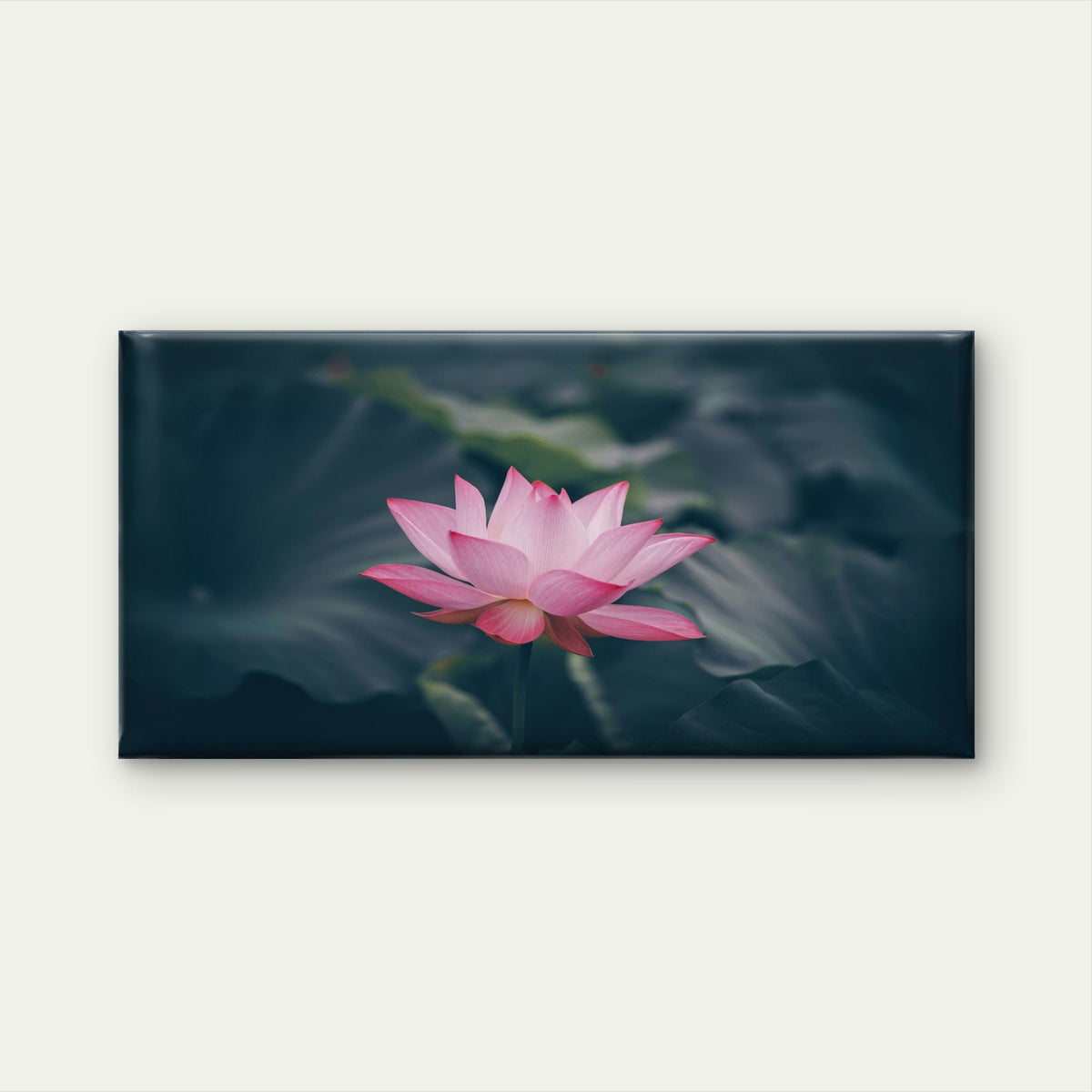 Beautiful Blooming Pink Lotus Wall Art Canvas Office Home Room Framed 120x60cm