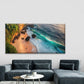 Maluku Islands Cliff Beach Wall Art Canvas Office Home Room Framed 120x60cm