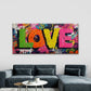 Graffiti Modern Street Art Wall Art Canvas Office Home Room Framed 120x60cm