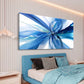 Abstract Fantasy Blue Gradient Wall Art canvas office home room framed 120x60cm