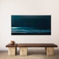 Ocean Night Glow Wall Art Canvas Office Home Room Framed 80x45cm