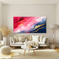 Crimson Gold Marble Abstract Wall Art Canvas Office Home Room Framed 120x60cm