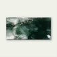 Abstract Green Gold Alcohol Ink Wall Art Canvas Office Home Room Framed 80x45cm