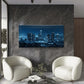 Los Angeles Downtown Buildings Wall Art Canvas Office Home Room Framed 120x60cm