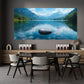 Serene Lake Scene with Floating Stone Wall Art wall canvas office home room framed 120x60cm