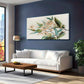 Plant Green Leaves Florals Wall Art canvas office home room framed 120x60cm
