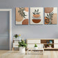 3pcs Modern Minimalist Geometric Patterns Abstract Metal Print Ready to Hang Art