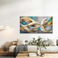 Abstract Curved Lines And Shape Wall Art Canvas Office Home Room Framed 120x60cm