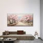 Cherry Blossom Pathway Wall Art Canvas Office Home Room Framed 120x60cm