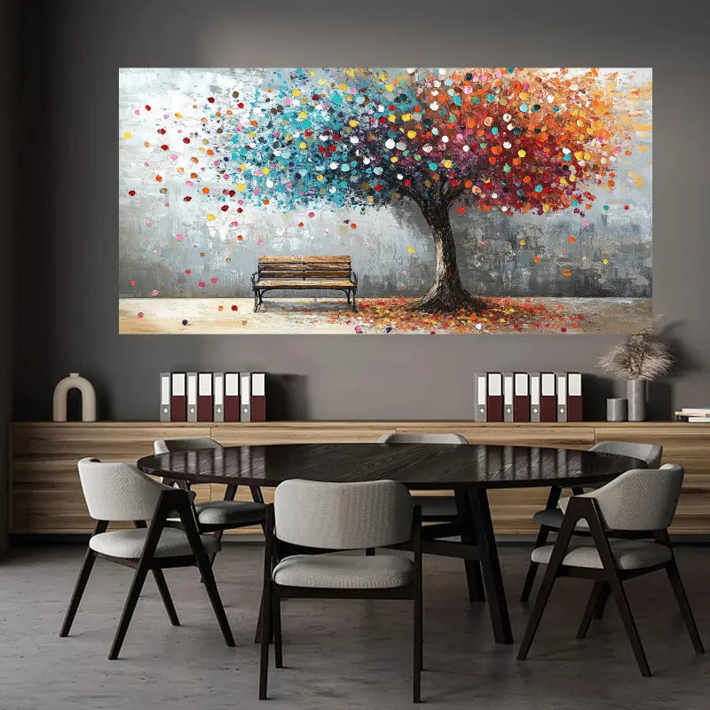 Creativity, Love Tree Wall Art wall canvas office home room framed 120x60cm