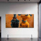 Fun Dog Friend Wall Art Canvas Office Home Room Framed 120x60cm