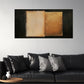 Two-Tone Design with Golden Accents Wall Art wall canvas office home room framed 120x60cm