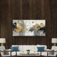 Floating Golden Circle Moons Wall Art Canvas Office Home Room Framed 120x60cm
