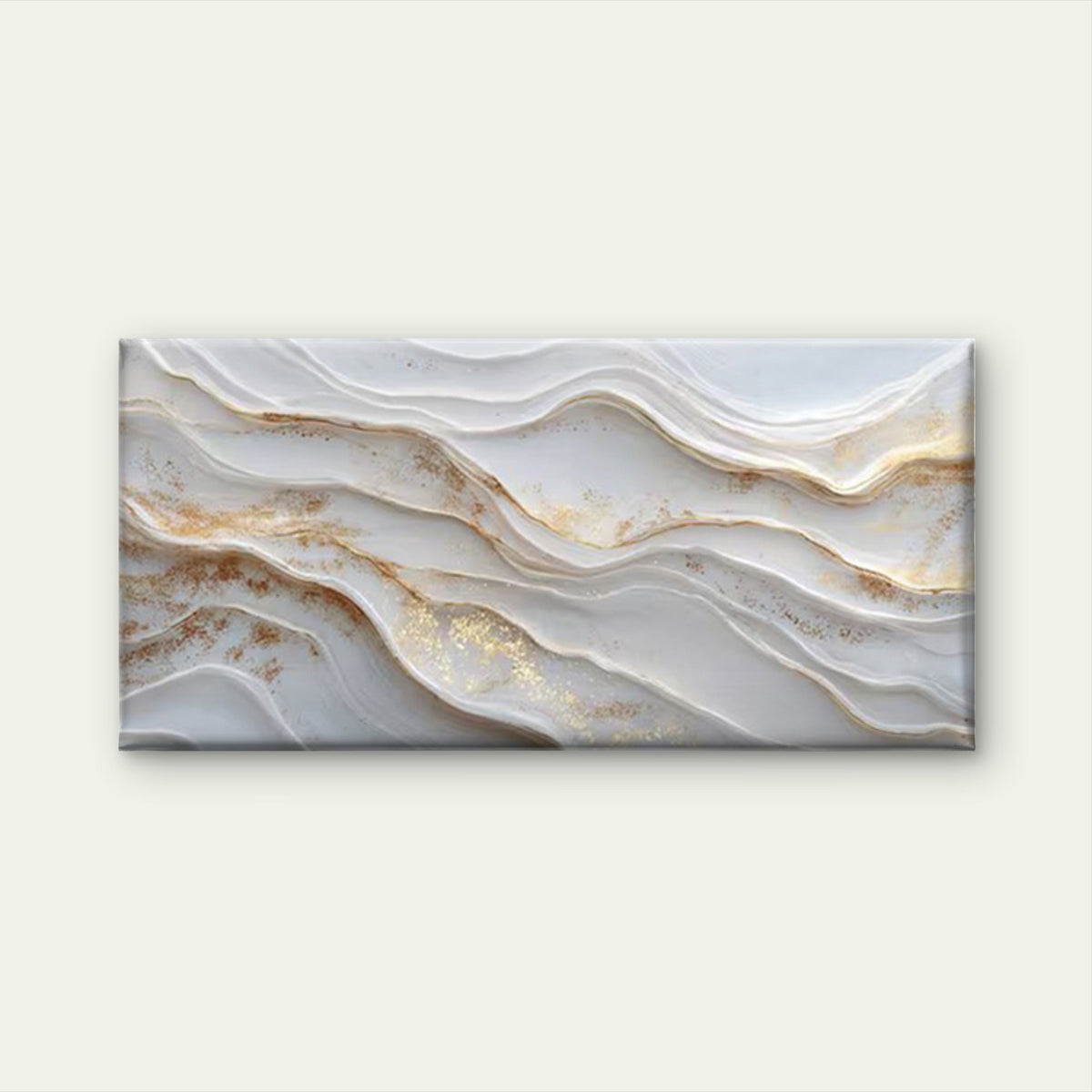 Abstract Wave Geometric Wave Pattern Wall Art Canvas Office Home Room Framed 80x45cm