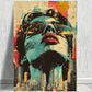 Wearing Sunglass & Boy Pop Art Print 100% Australian Made 40x60cm Stretched Canvas Ready to Hang