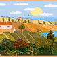 Hand Drawn Farm Landscape Wall Art Canvas Office Home Room Framed 120x60cm